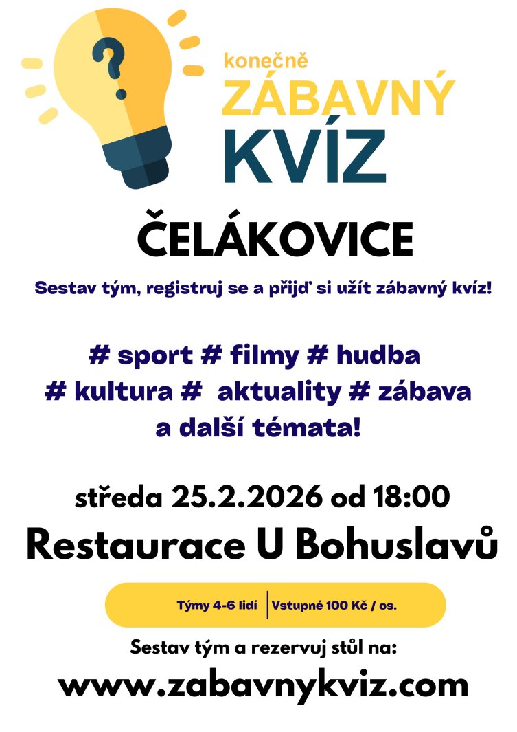 ZÁBAVNÝ KVÍZ U BOHUSLAVŮ